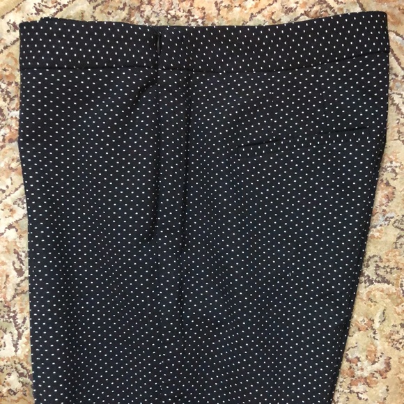 TALBOTS size 6 Polka-Dot FlatFront Pant Side-Zip - Picture 10 of 14